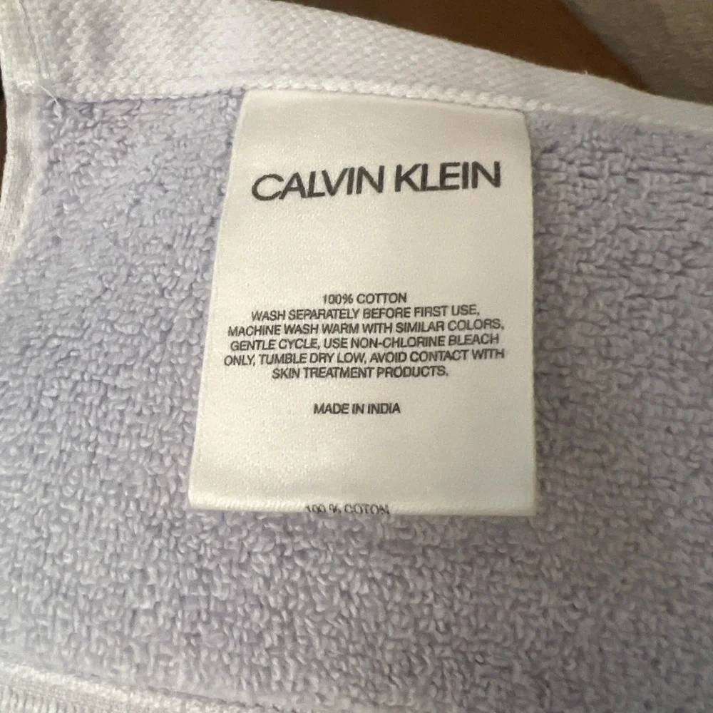 Calvin Klein Light Purple 6-piece Towel Set (2 Bath, 2 Hand, 2 Wash) Cotton